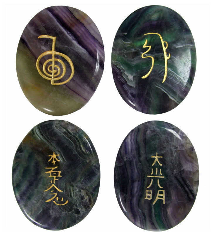 Fluorite Reiki Symbols by Lisa Gauvain at www.castastone.com